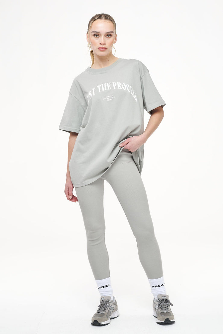 Pegador Jill Rib Leggings Vintage Washed Quiet Gray Discount Store für neue Produkte