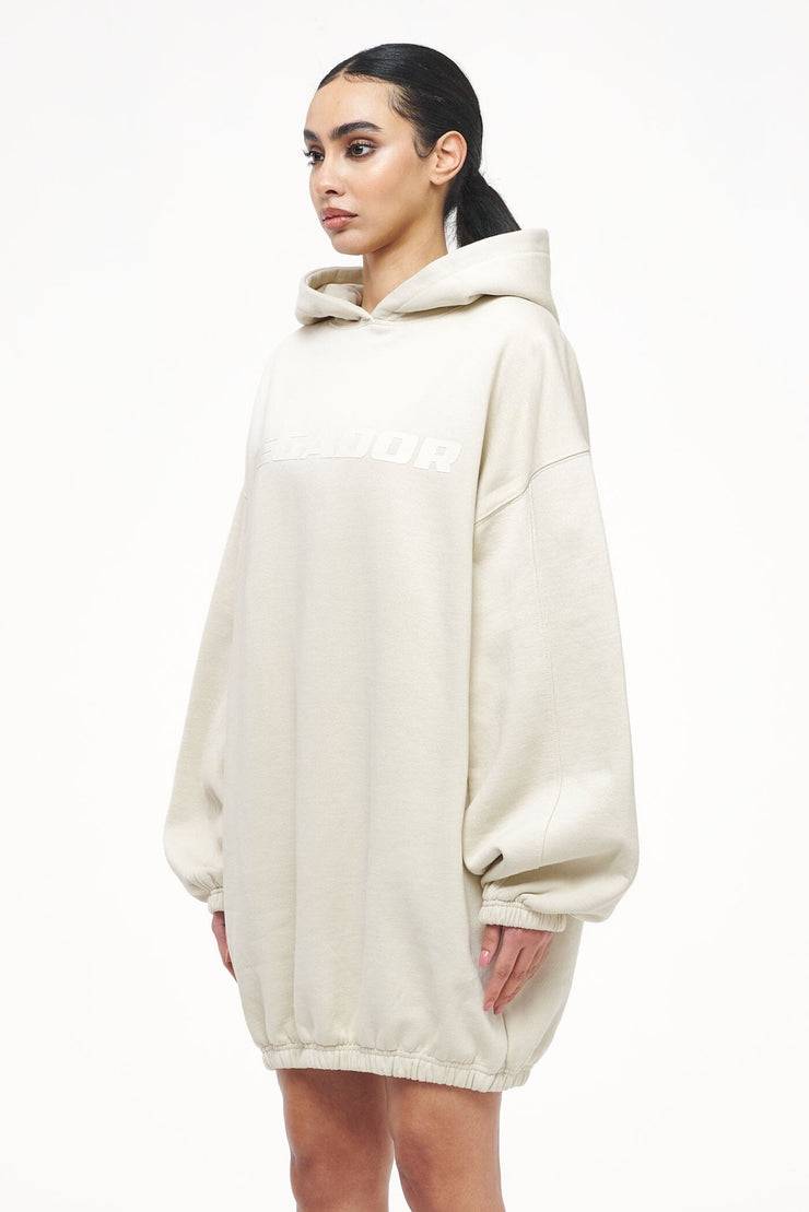 Pegador Lulea Oversized Hoodie Dress Vintage Washed Angels Cream Clearance-Verkauf