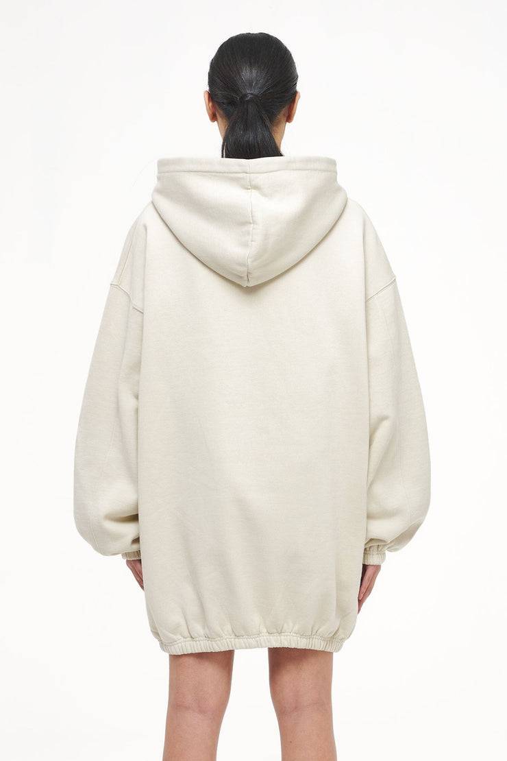 Pegador Lulea Oversized Hoodie Dress Vintage Washed Angels Cream Clearance-Verkauf