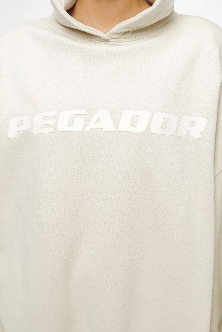 Pegador Lulea Oversized Hoodie Dress Vintage Washed Angels Cream Clearance-Verkauf