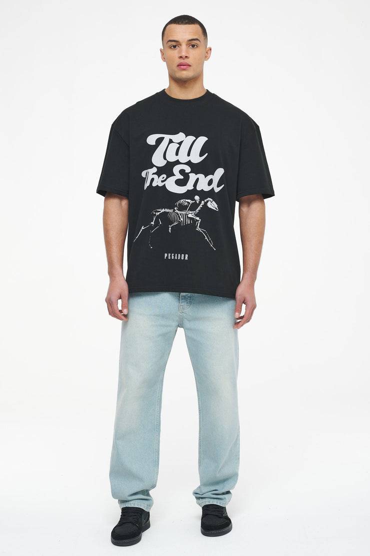 Pegador Dinmont Oversized Tee Vintage Washed Black Ink Speichern exportieren