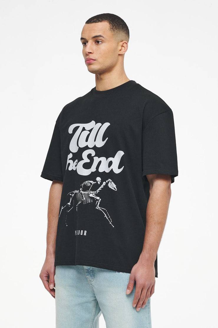 Pegador Dinmont Oversized Tee Vintage Washed Black Ink Speichern exportieren