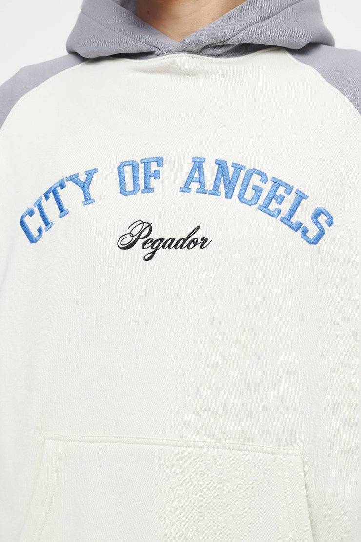Pegador Keefer Raglan Hoodie Vintage Washed Angels Cream Dusk Grey 50% Rabatt für begrenzte Zeit