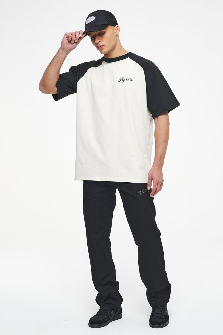 Pegador Hudson Raglan Oversized Tee Vintage Washed Angels Cream Black Ink Rabatte dieses Monats