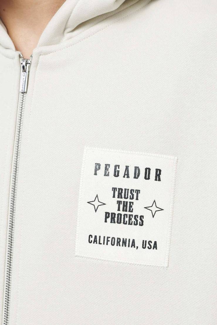 Pegador Salal Oversized Sweat Jacket Vintage Washed Angels Cream Online