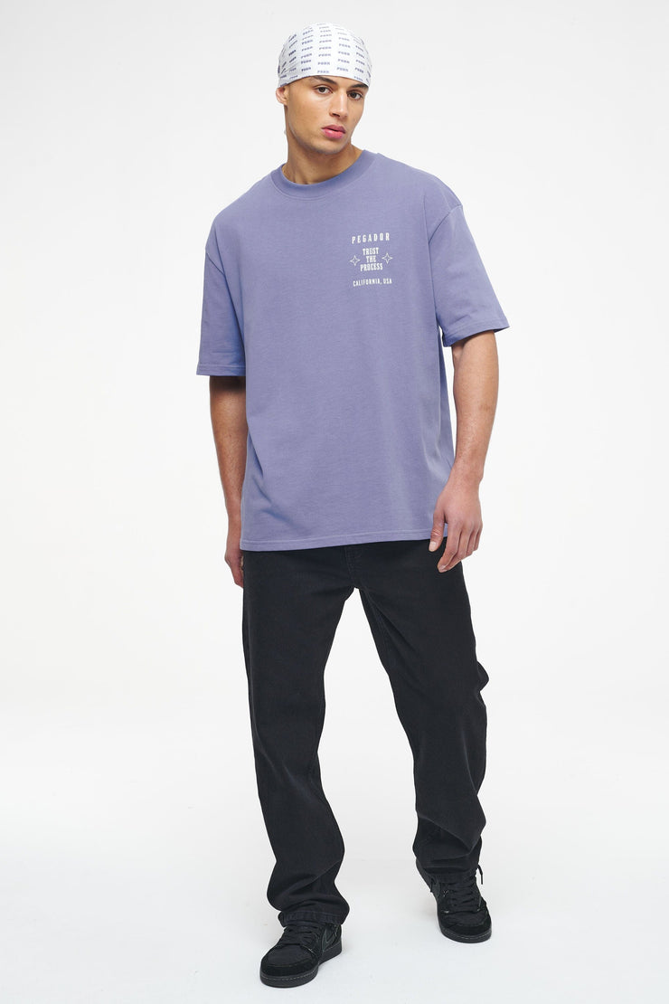 Pegador Salal Oversized Tee Vintage Washed Magic Violet Verkauf