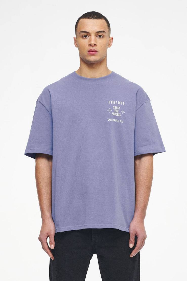 Pegador Salal Oversized Tee Vintage Washed Magic Violet Verkauf