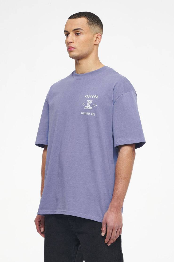 Pegador Salal Oversized Tee Vintage Washed Magic Violet Verkauf