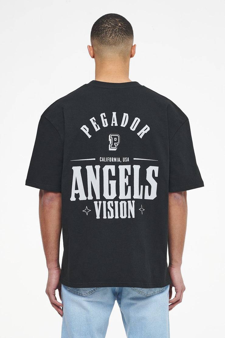 Pegador Salal Oversized Tee Vintage Washed Black Ink Angebote