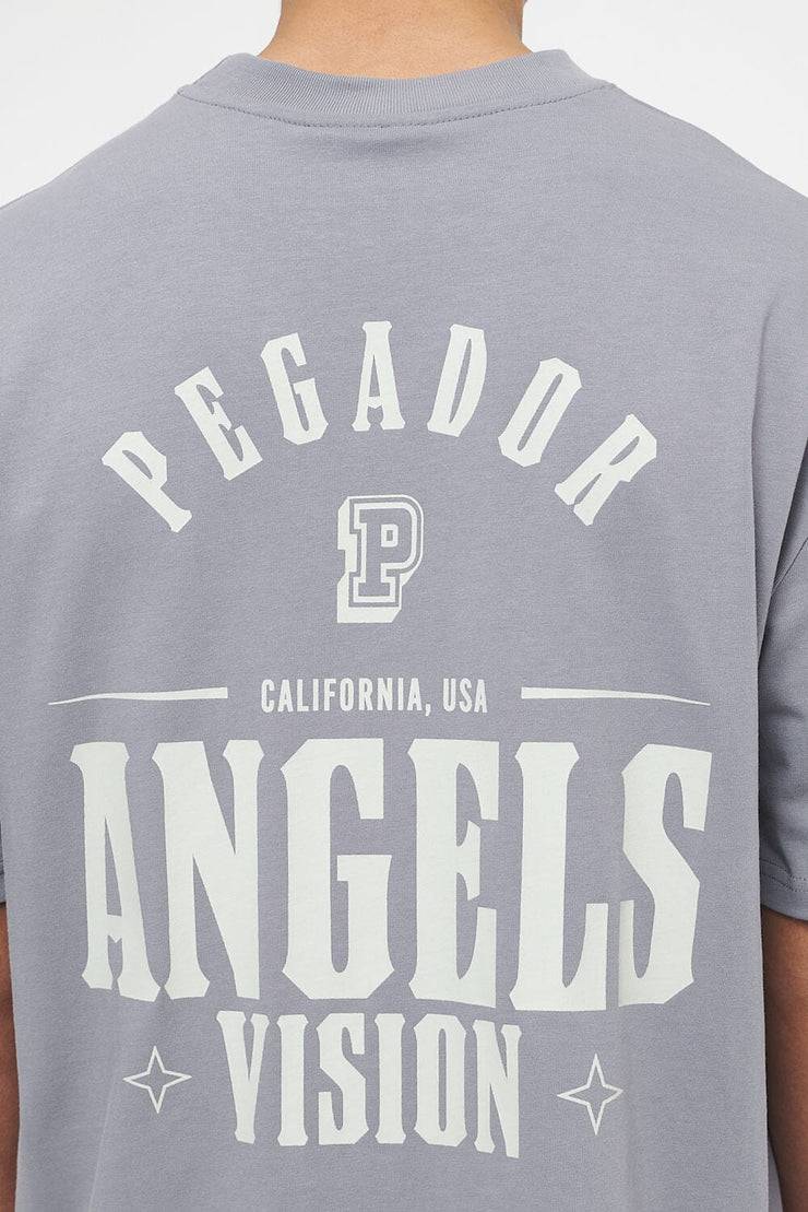 Pegador Salal Oversized Tee Vintage Washed Dusk Grey Hotsell