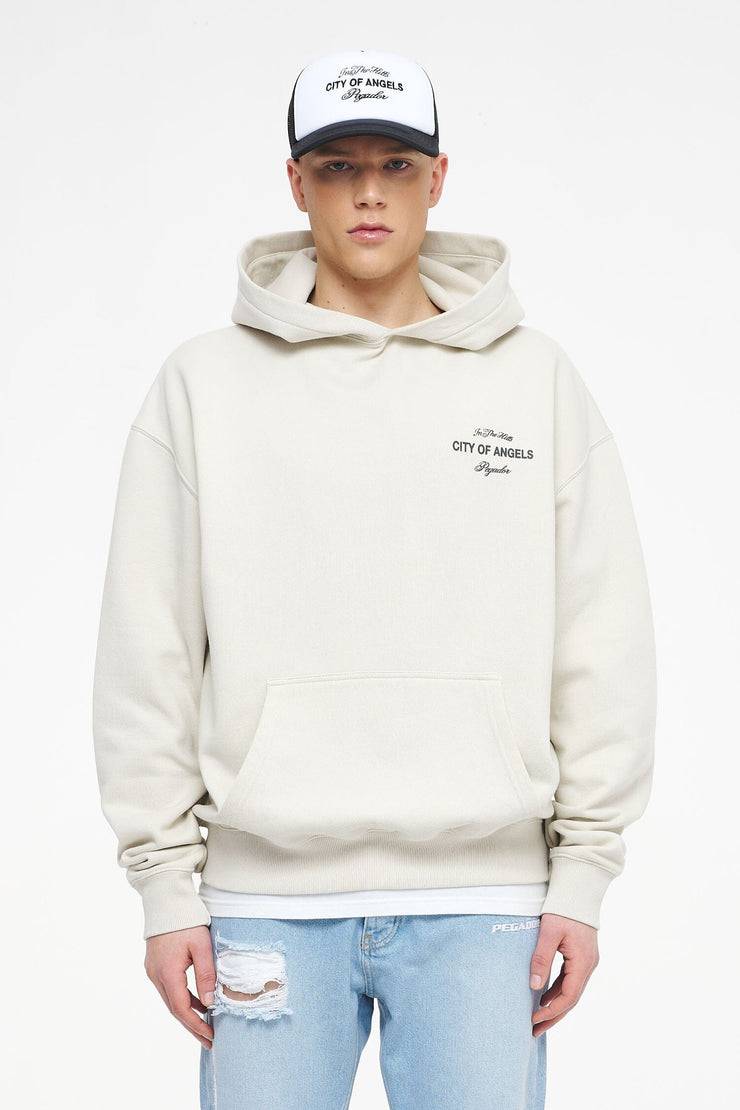 Pegador Wallace Oversized Hoodie Vintage Washed Angels Cream im Angebot