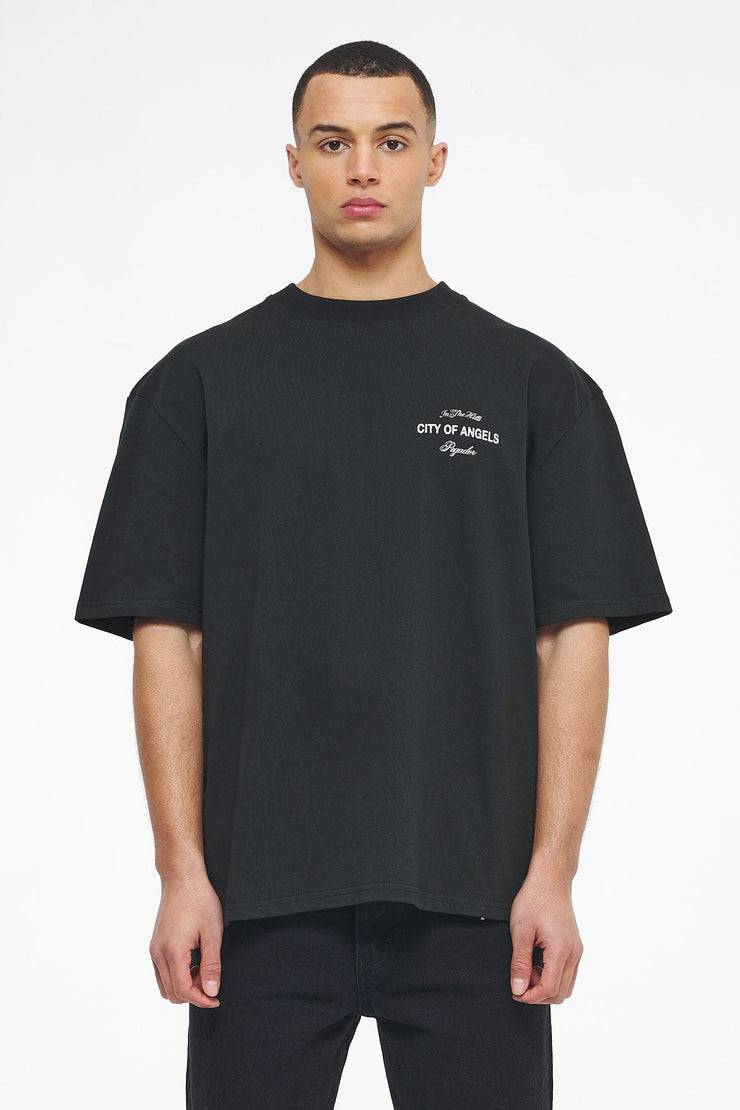 Pegador Wallace Oversized Tee Vintage Washed Black Ink Schlussverkauf