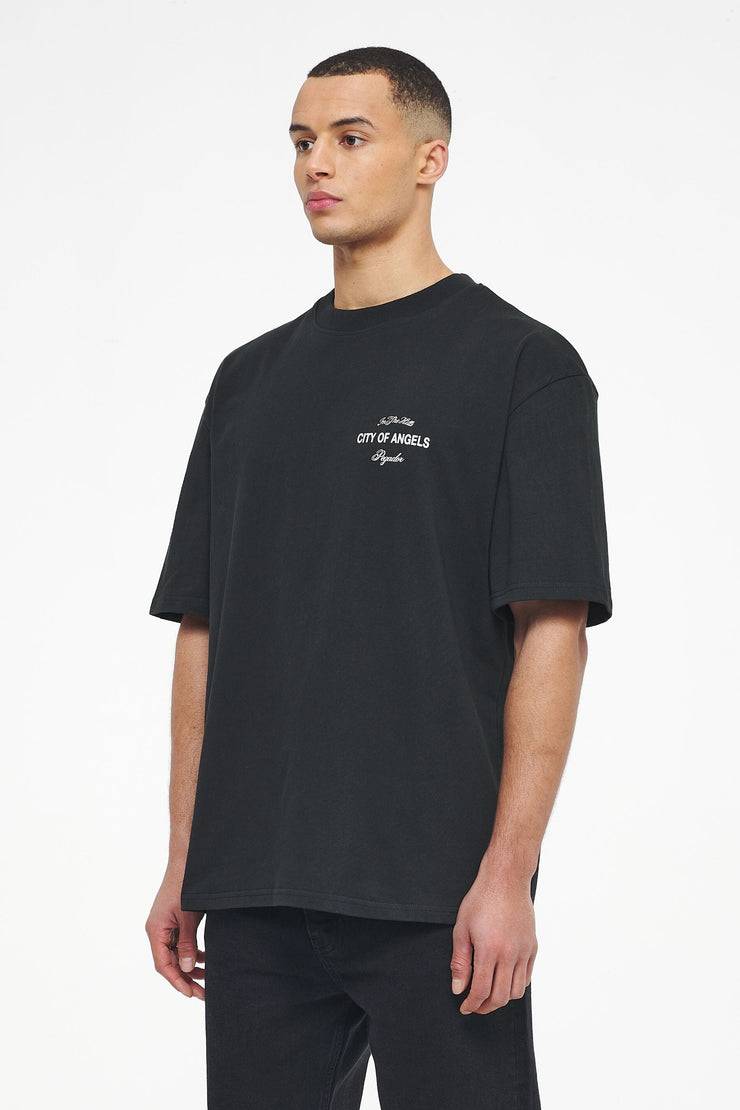 Pegador Wallace Oversized Tee Vintage Washed Black Ink Schlussverkauf