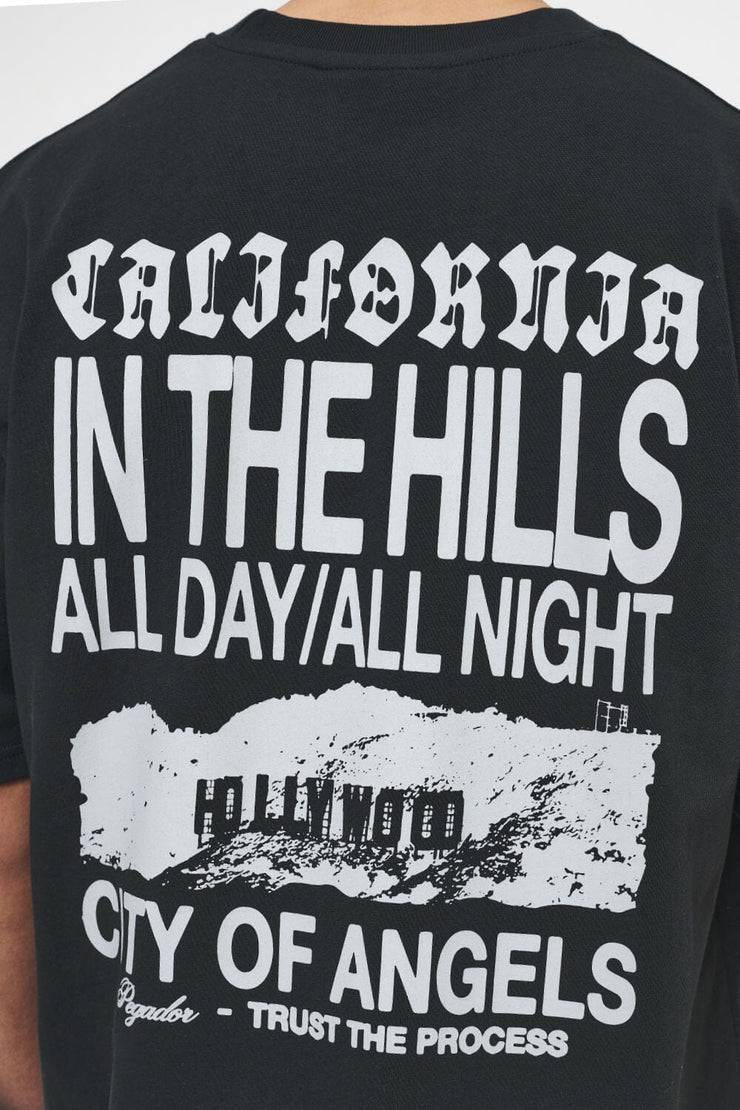 Pegador Wallace Oversized Tee Vintage Washed Black Ink Schlussverkauf