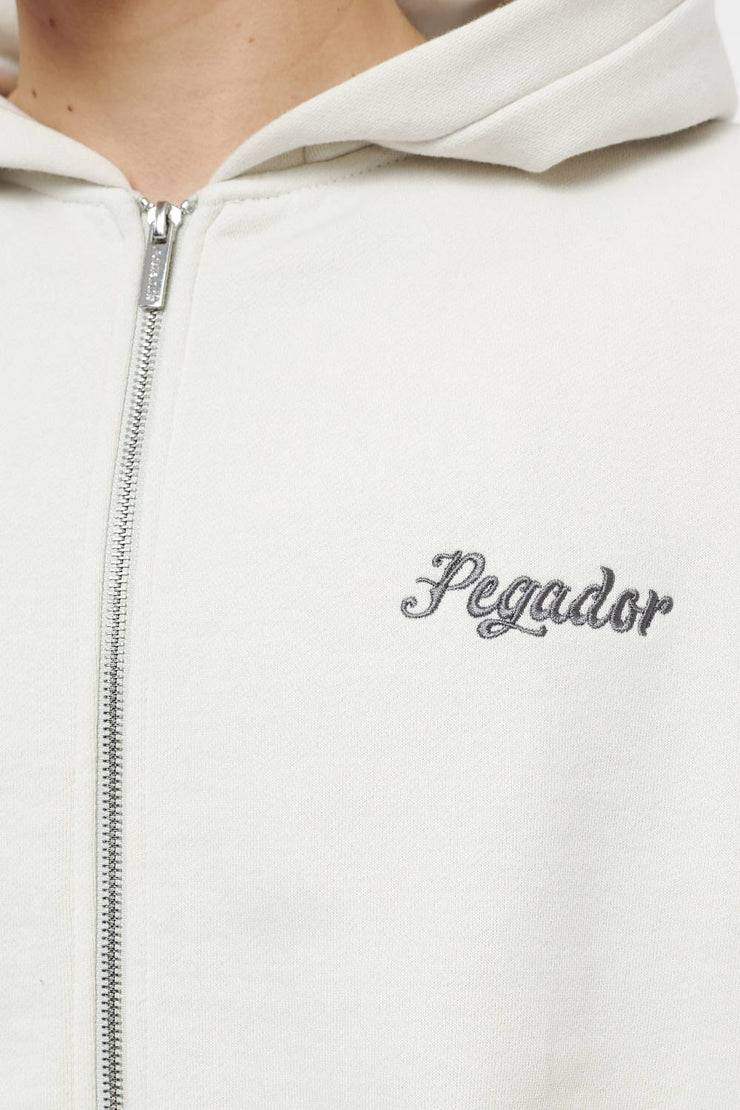 Pegador West Oversized Sweat Jacket Vintage Washed Angels Cream Limitierter Zeitrabatt