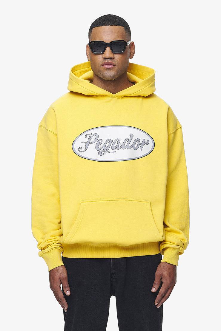 Pegador West Oversized Hoodie Vintage Washed Solar Yellow Fabrik Onlineshop