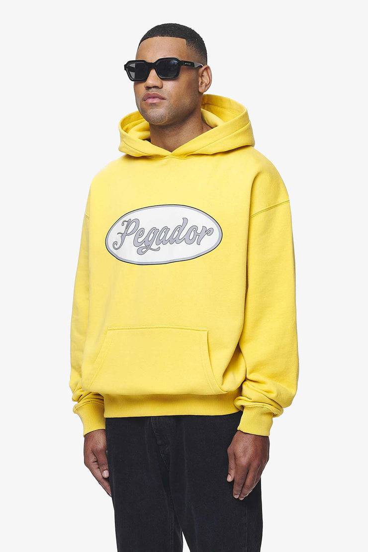 Pegador West Oversized Hoodie Vintage Washed Solar Yellow Fabrik Onlineshop