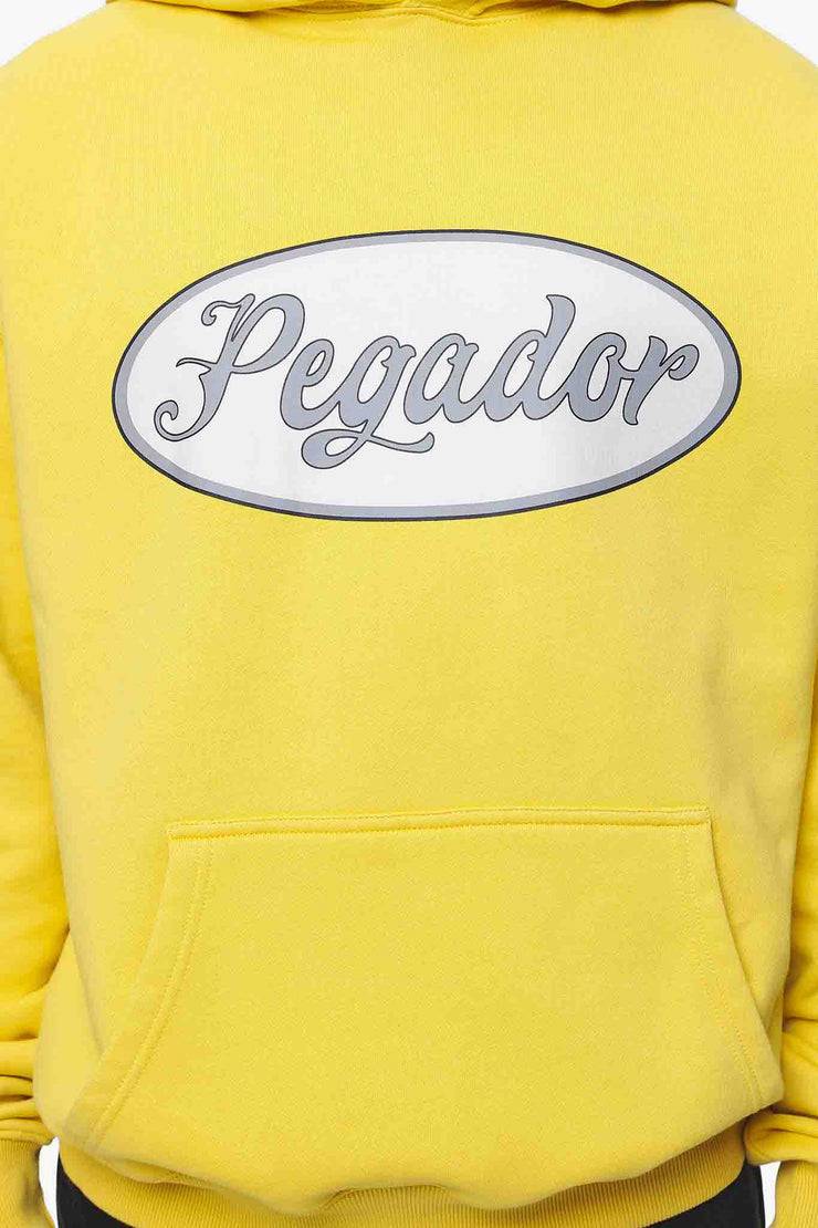 Pegador West Oversized Hoodie Vintage Washed Solar Yellow Fabrik Onlineshop