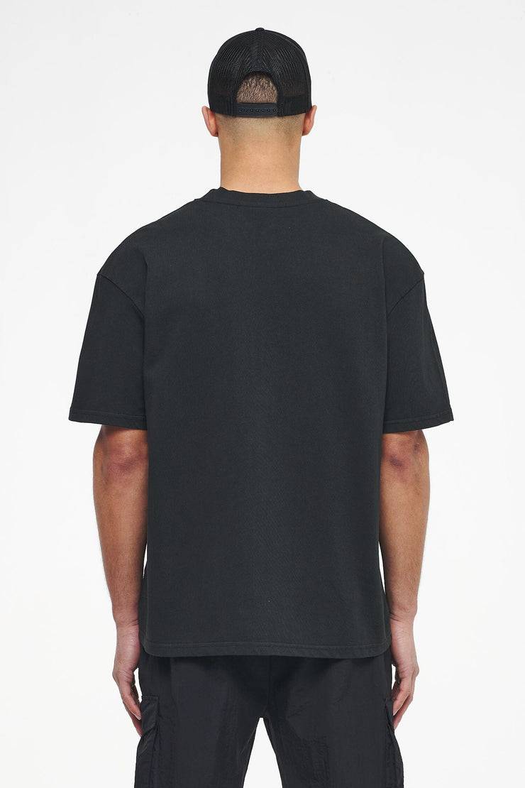 Pegador West Oversized Tee Vintage Washed Black Ink Rabatt
