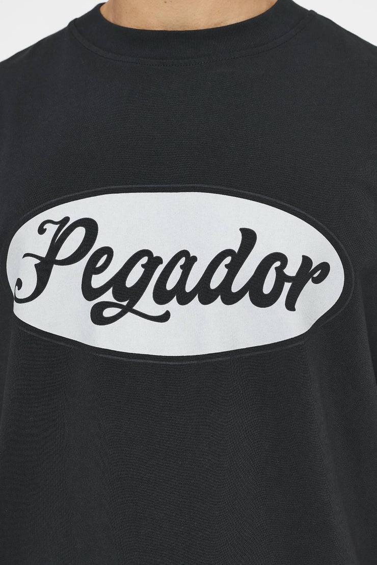 Pegador West Oversized Tee Vintage Washed Black Ink Rabatt