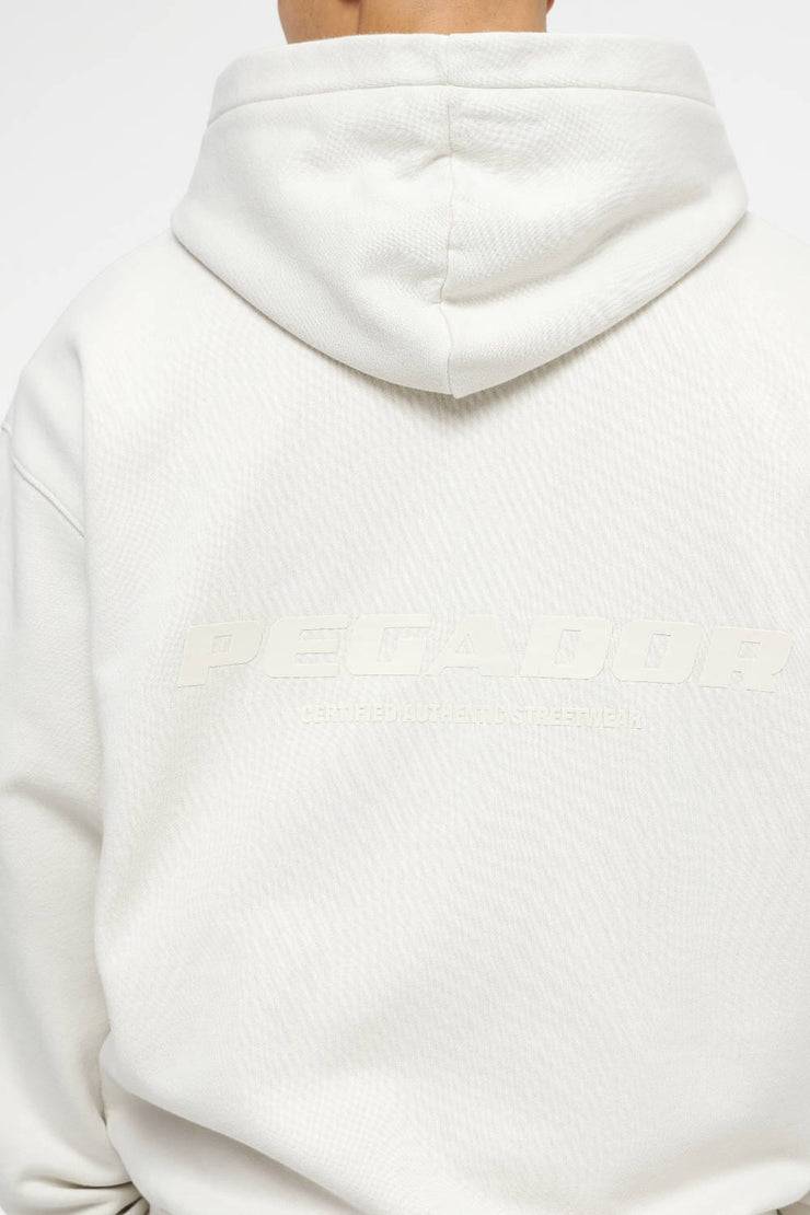 Pegador Colne Logo Oversized Sweat Jacket Vintage Washed Angels Cream Gum Versandkostenfrei