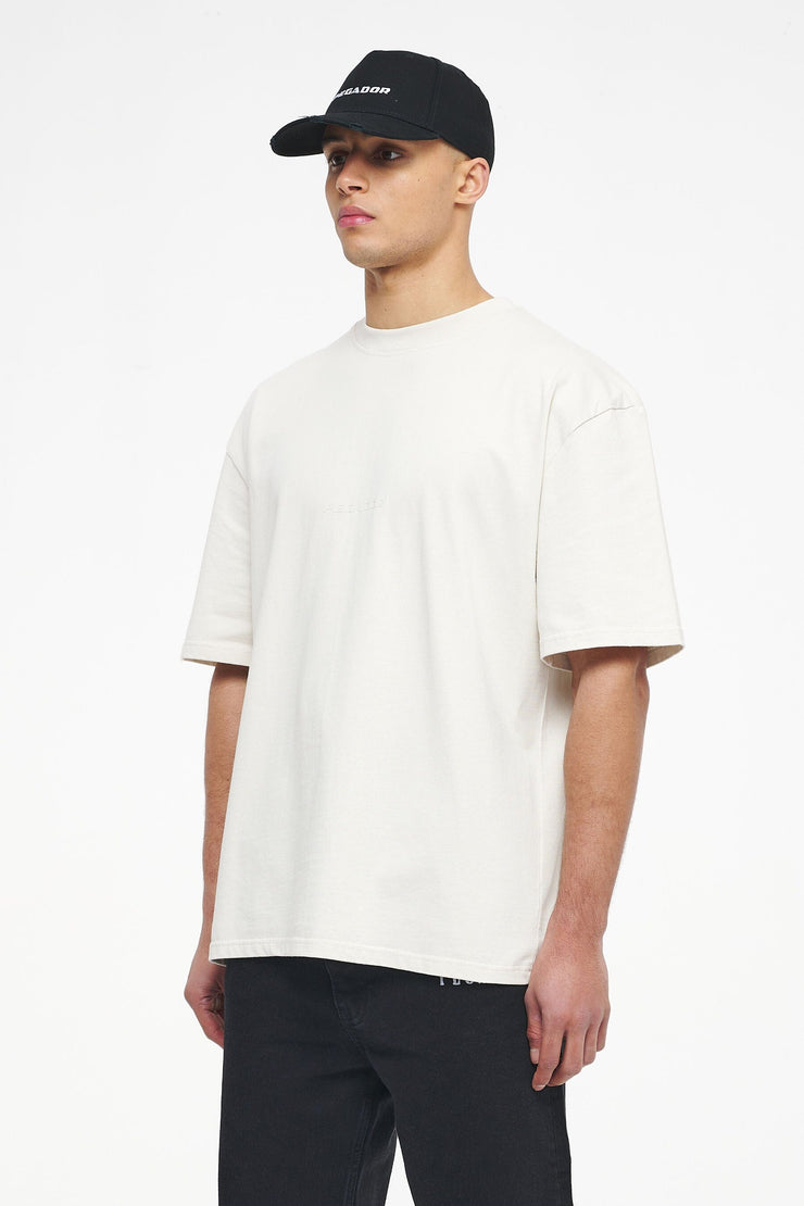 Pegador Colne Logo Oversized Tee Vintage Washed Angels Cream Gum Online Shopping