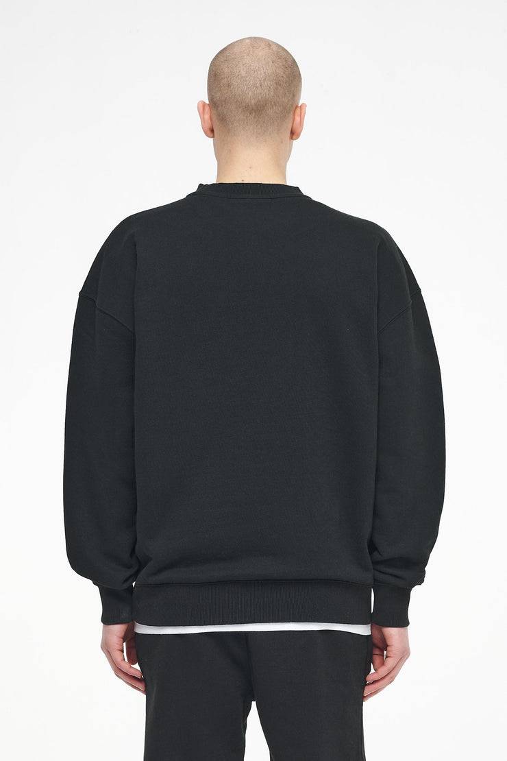 Pegador Logo Oversized Sweater Vintage Washed Black Ink Gum Cyber Monday