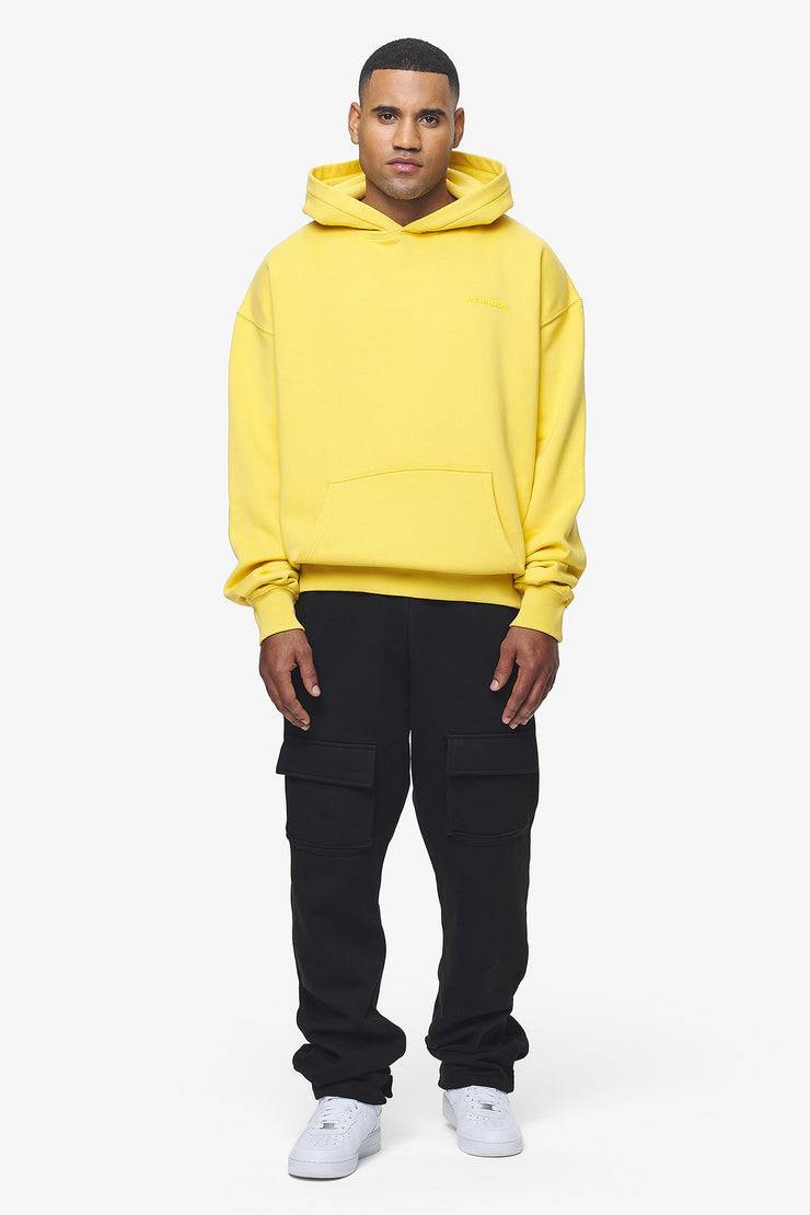 Pegador Logo Oversized Hoodie Vintage Washed Solar Yellow Gum Weihnachtsangebot
