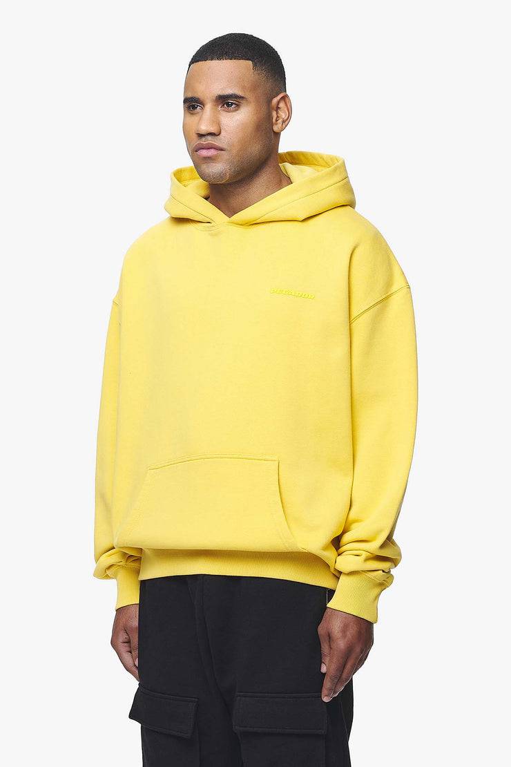 Pegador Logo Oversized Hoodie Vintage Washed Solar Yellow Gum Weihnachtsangebot