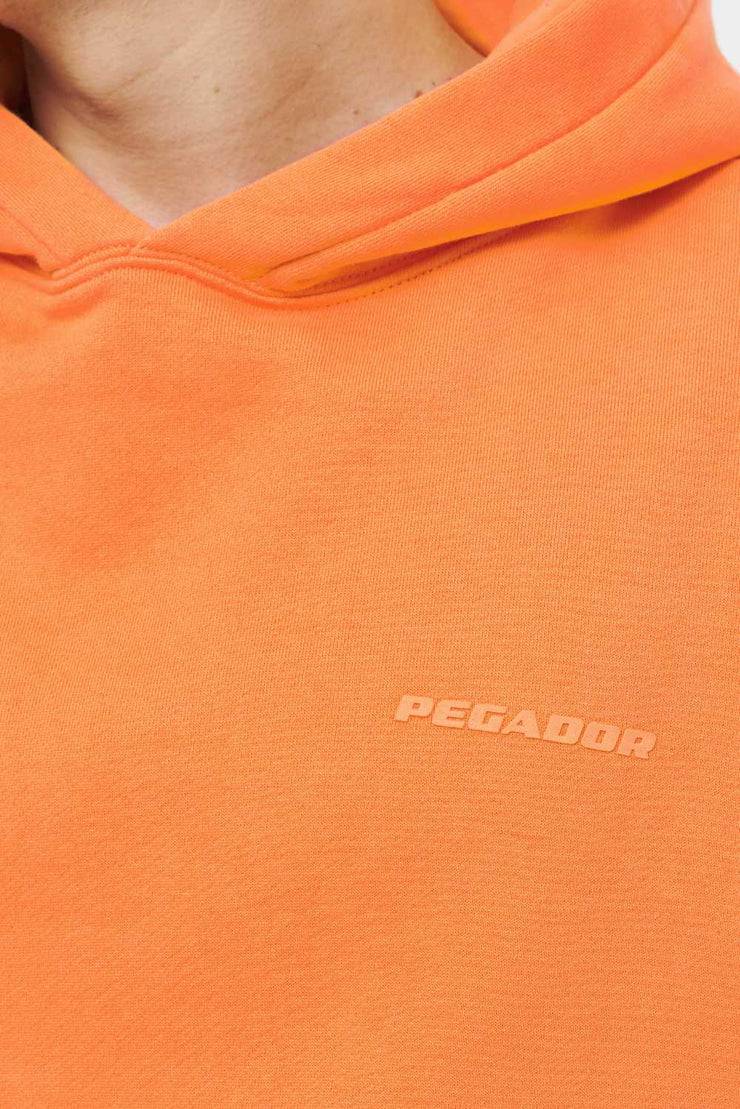 Pegador Logo Oversized Hoodie Vintage Washed Sunrise Orange Gum Muttertagsangebot