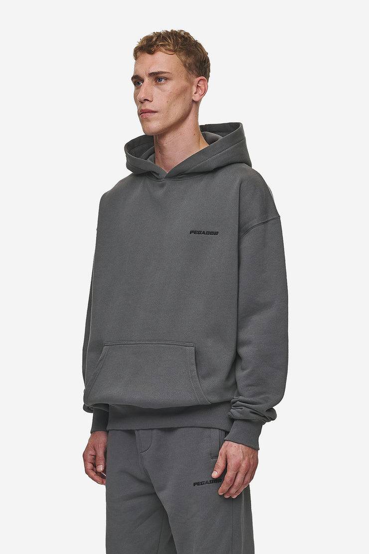 Pegador Logo Oversized Hoodie Washed Anthracite Jubiläumsangebot