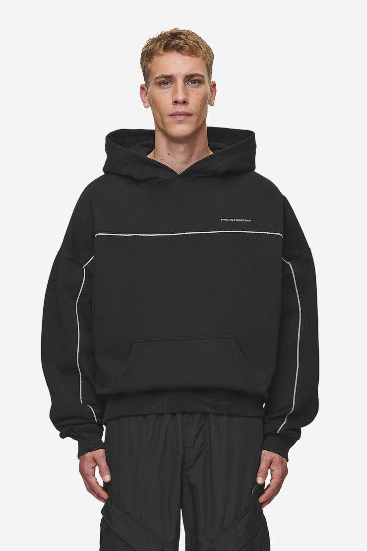 Pegador Beak Boxy Hoodie Washed Black Saisonale Angebote