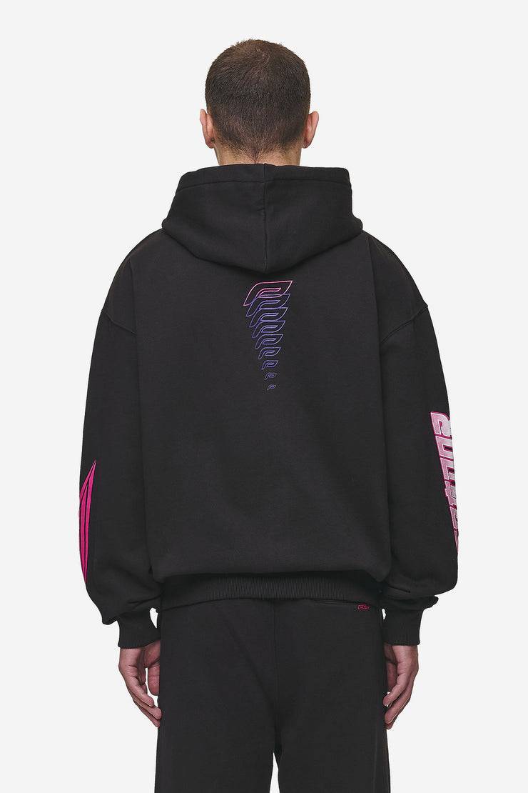 Pegador Saxon Oversized Sweat Jacket Washed Black Tägliche Deals