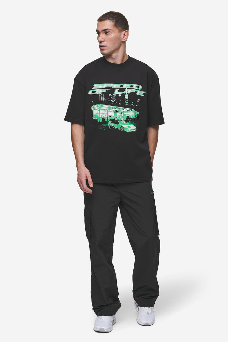 Pegador Conner Oversized Tee Washed Black VIP-Rabatte