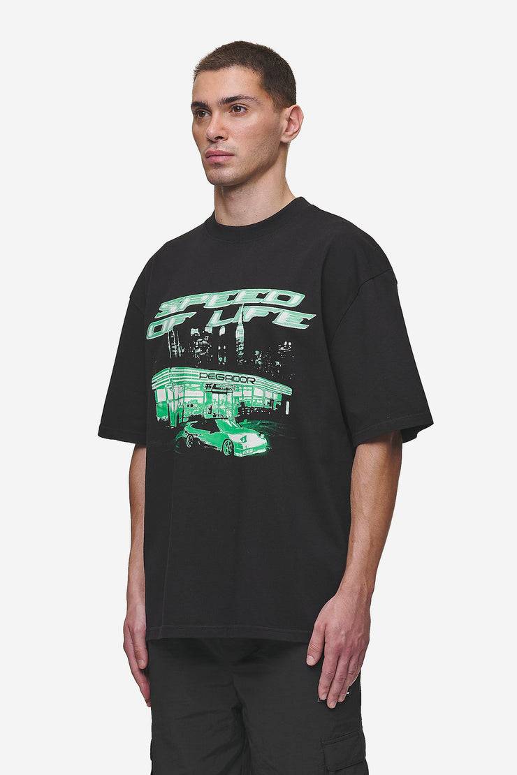 Pegador Conner Oversized Tee Washed Black VIP-Rabatte