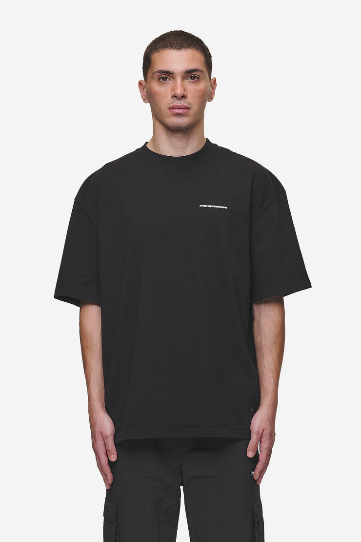 Pegador Madron Oversized Tee Washed Black Tiefpreis