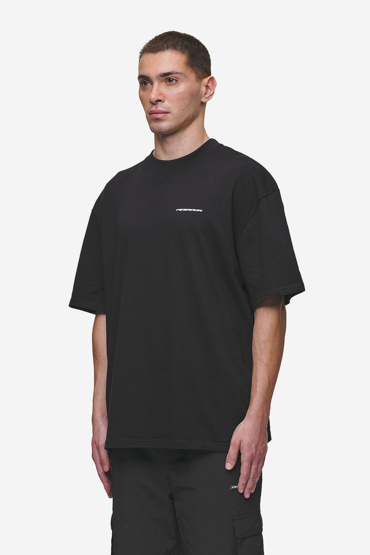 Pegador Madron Oversized Tee Washed Black Tiefpreis