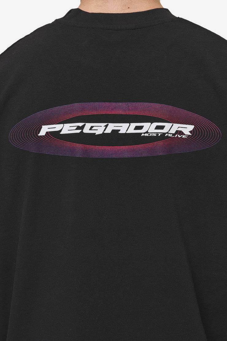 Pegador Madron Oversized Tee Washed Black Tiefpreis