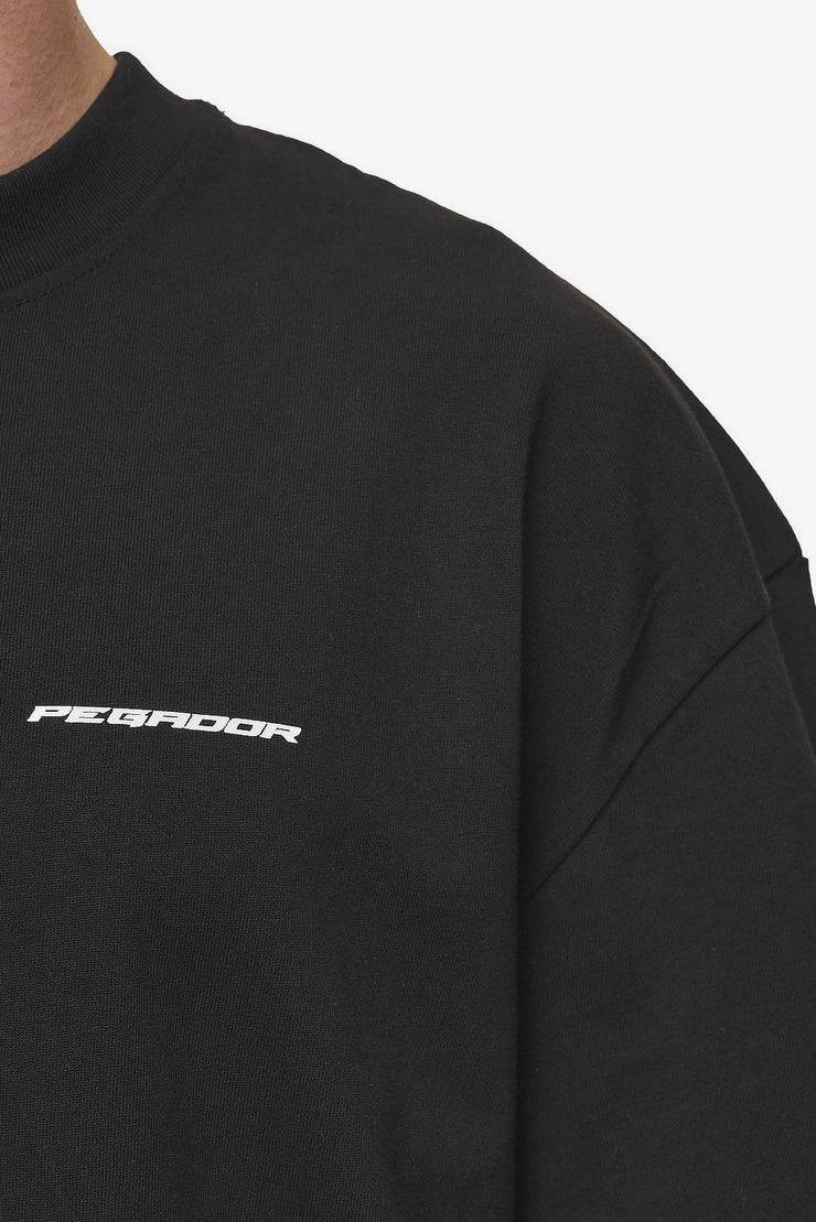 Pegador Madron Oversized Tee Washed Black Tiefpreis