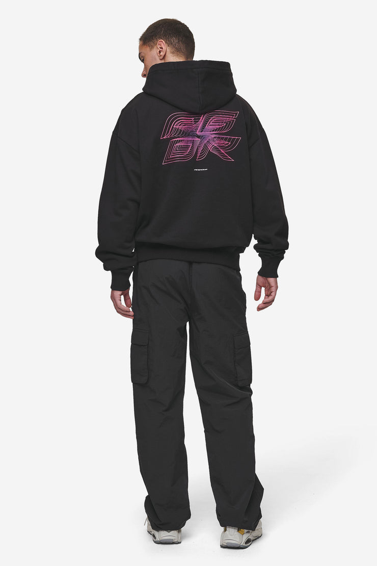 Pegador Lexing Oversized Hoodie Washed Black Super Sparpreis