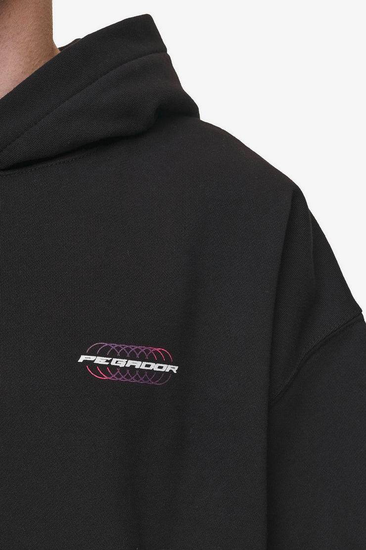 Pegador Lexing Oversized Hoodie Washed Black Super Sparpreis