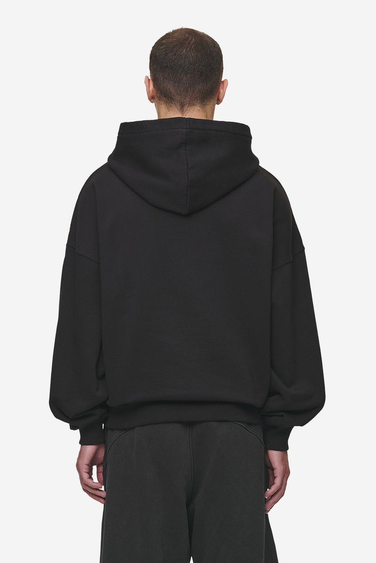 Pegador Iron Boxy Hoodie Washed Black Kostenlose Rückgabe
