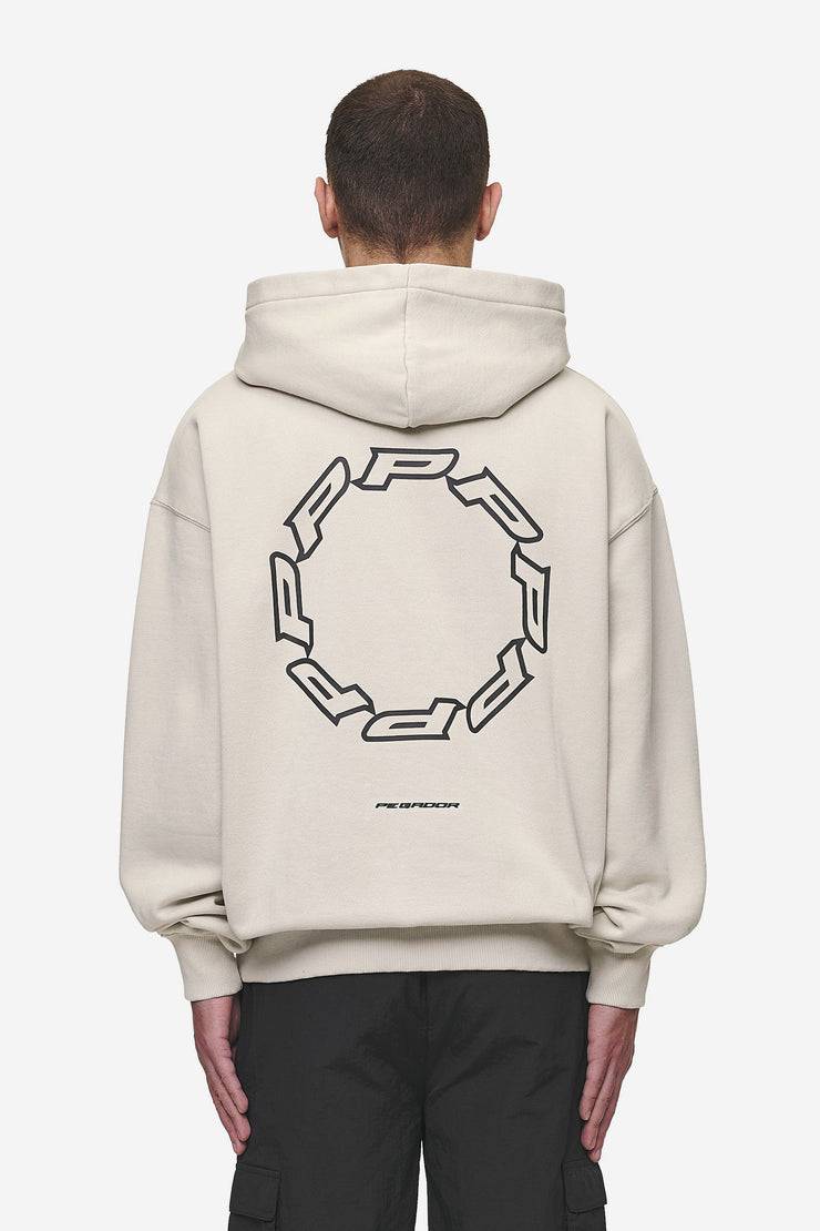 Pegador Hawkins Oversized Hoodie Washed Light Beige Letzte 3 Tage
