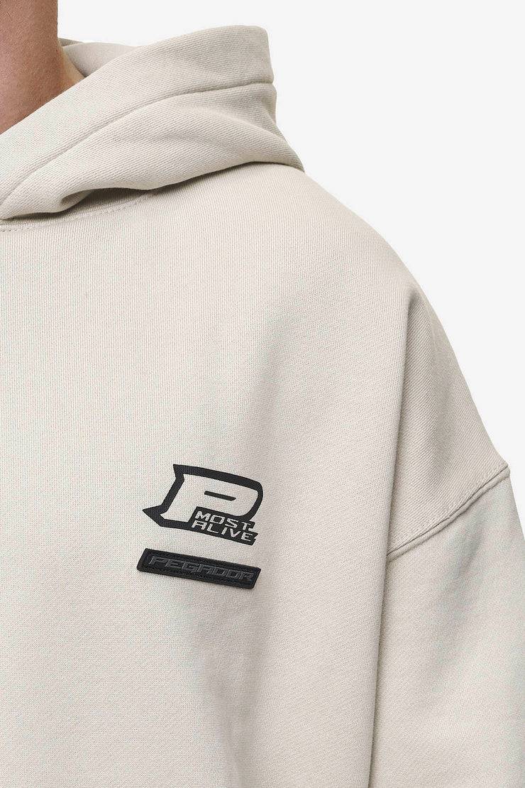 Pegador Hawkins Oversized Hoodie Washed Light Beige Letzte 3 Tage