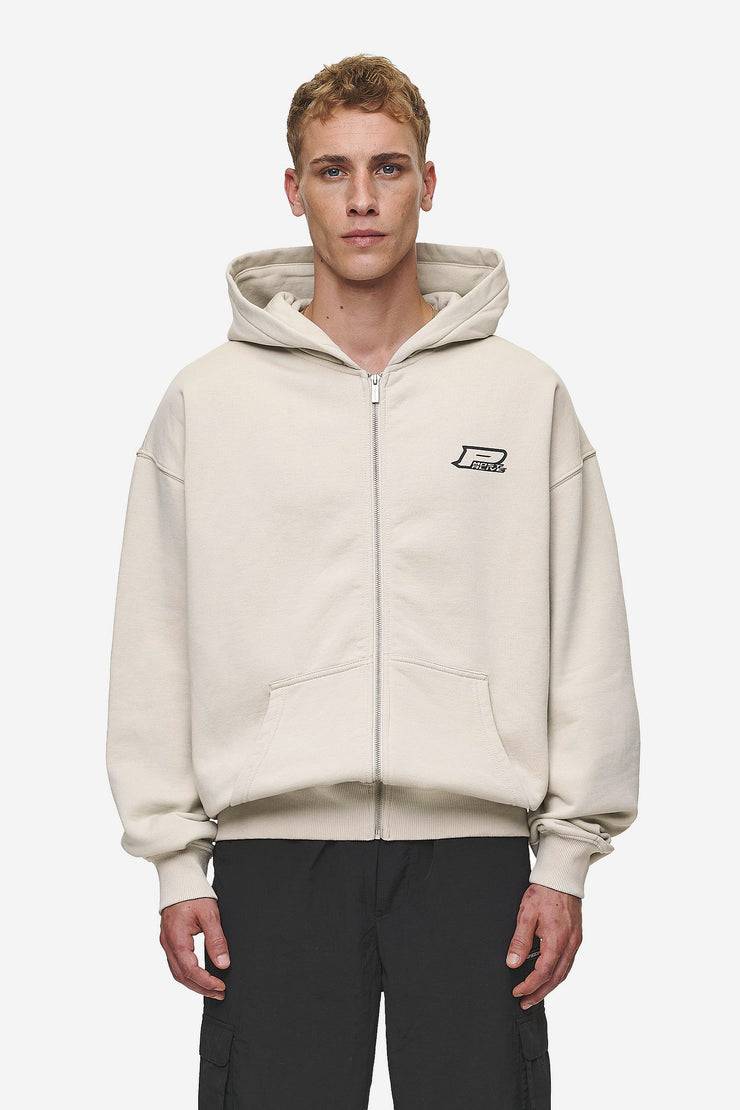 Pegador Fox Oversized Sweat Jacket Washed Light Beige Neueste Stile