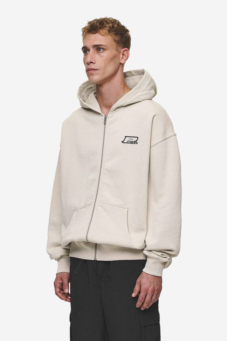 Pegador Fox Oversized Sweat Jacket Washed Light Beige Neueste Stile