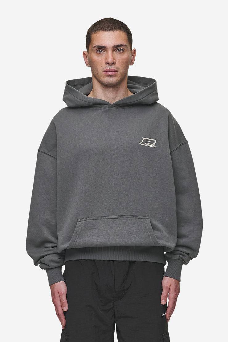 Pegador Fox Oversized Hoodie Washed Anthracite Letzte 2 Tage