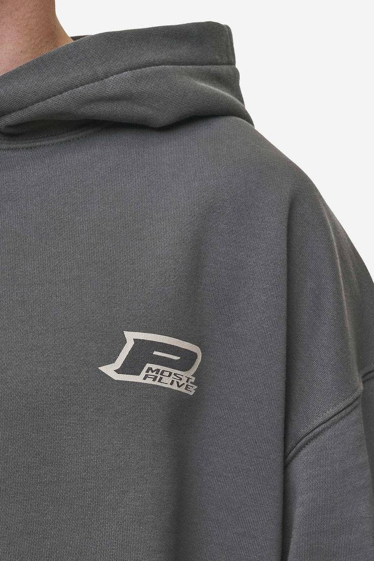 Pegador Fox Oversized Hoodie Washed Anthracite Letzte 2 Tage