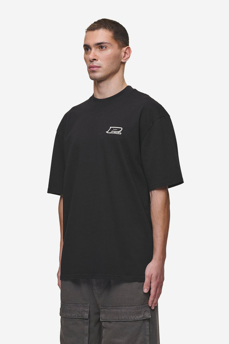 Pegador Fox Oversized Tee Washed Black Letzter Tag