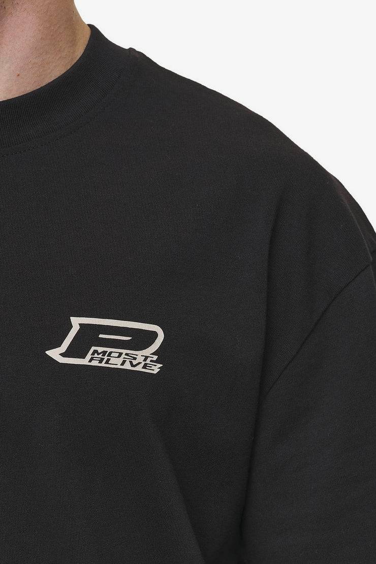 Pegador Fox Oversized Tee Washed Black Letzter Tag